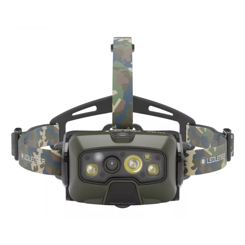 Ledlenser HF8R Core RGB Camouflage - Galvaslampa LED, zaļa