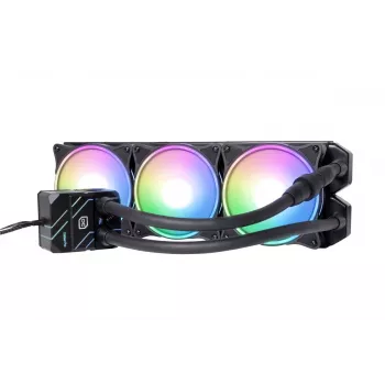 Alphacool Eisbaer Pro Aurora 360 šķidruma dzesētājs procesoriem 12 cm Balts, Melns 1 gab.