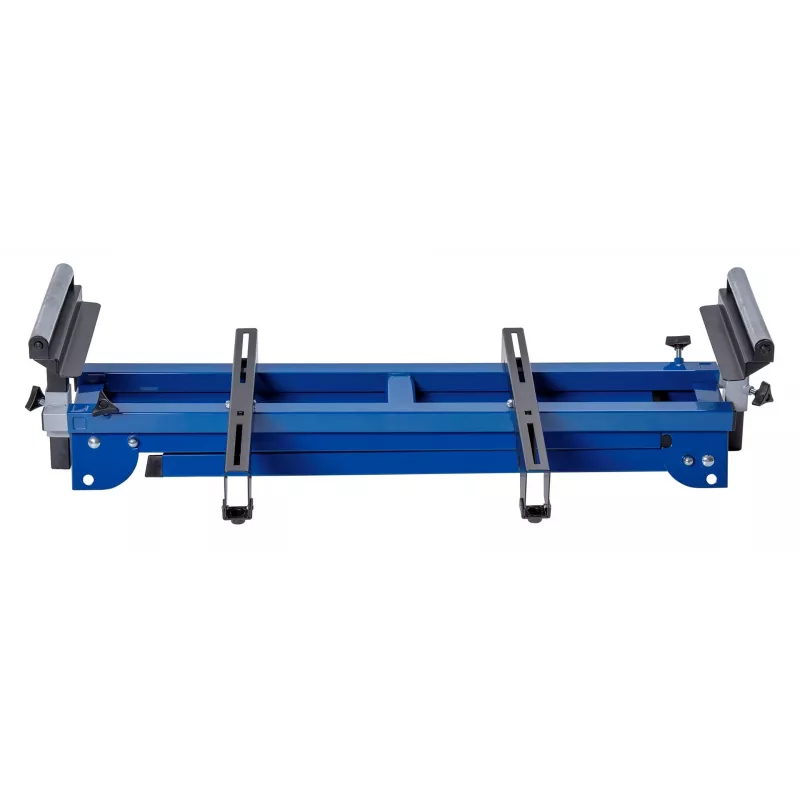 Griešanas zāģa statīvs Scheppach UMF1550, metāla 4-kāju statīvs, max slodze 150 kg, max garums 194.5 cm, izmērs 950×540×810 mm, melns