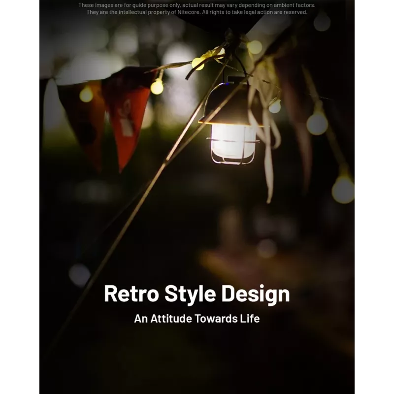 Nitecore LR40 100 lm Olīvu USB uzlādējama kempinga laterna