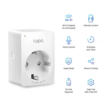 TP-Link Tapo Mini viedais Wi-Fi kontaktdakša (4 iepakojumā)