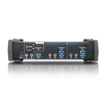 ATEN 2-Port USB 3.1 Gen 1 4K DisplayPort 1.2 KVMP™ Slēdzis ar audio (KVM kabeļi iekļauti)