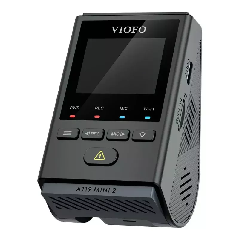 Auto reģistrators VIOFO A119 MINI 2-G GPS – 1 kanāls Quad HD 2560×1440, Sony STARVIS 2 IMX675, 60 kadri/s, 140° F1.6, GPS, Wi-Fi, Divjoslu, Autostāvvietas režīms