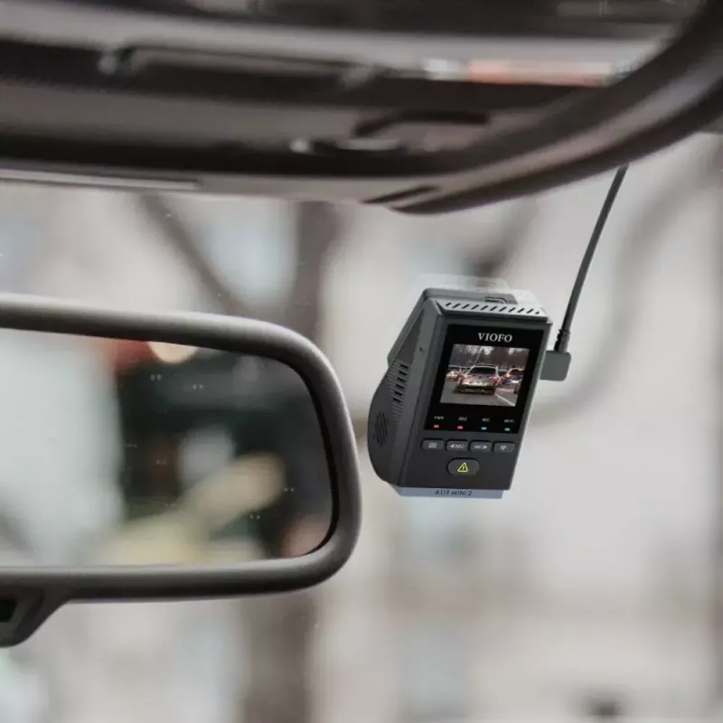 Auto reģistrators VIOFO A119 MINI 2-G GPS – 1 kanāls Quad HD 2560×1440, Sony STARVIS 2 IMX675, 60 kadri/s, 140° F1.6, GPS, Wi-Fi, Divjoslu, Autostāvvietas režīms