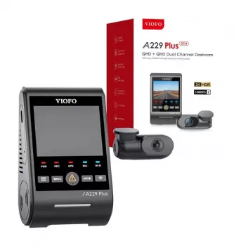 Auto reģistrators VIOFO A229 PLUS 2CH 2K + 2K WiFi GPS A229 PLUS 2CH-G