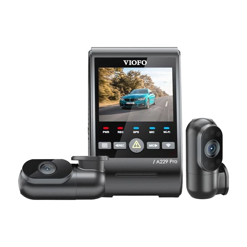 Auto reģistrators VIOFO A229 PRO 3CH 4K + 2K + 1080P WiFi GPS