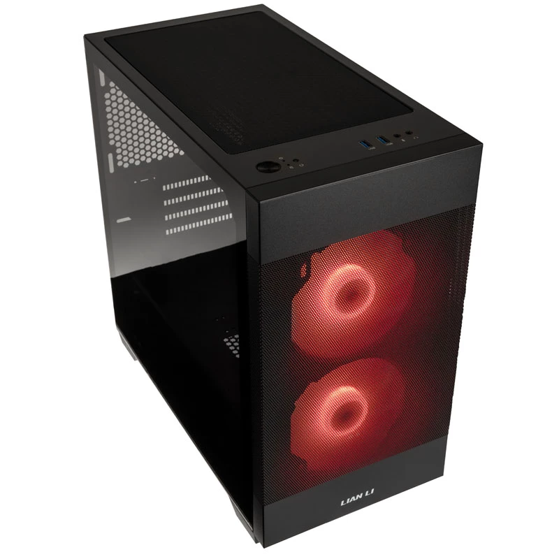 Lian Li LANCOOL 205M MESH SNOW Black – Mikro-ATX korpuss, balts