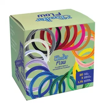 3Doodler FLOW 20 PLA 20 Krāsu Papildinājumu Komplekts