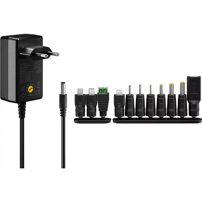 Goobay 64569 Universāls lādētājs mobilajām ierīcēm, melns, AC-DC, iekštelpām