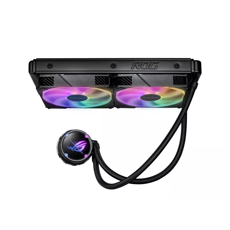 ASUS ROG STRIX LC II 280 ARGB procesora šķidruma dzesētājs 14 cm melns