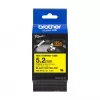 Brother HSe-611E termiski saraukošā caurule, 5.2 mm x 1.5 m, melna uz dzeltena