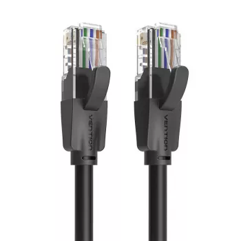 UTP CAT6 Vention IBEBN tīkla kabelis RJ45 Ethernet 1000Mbps 15m (melns)