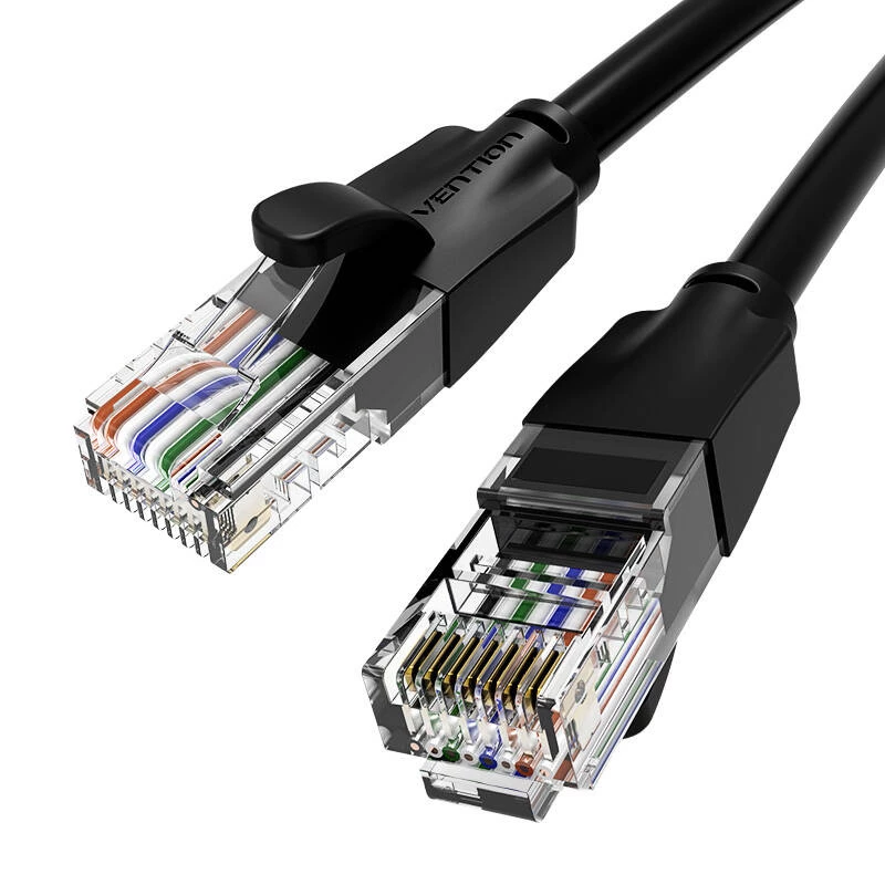 UTP CAT6 Vention IBEBN tīkla kabelis RJ45 Ethernet 1000Mbps 15m (melns)