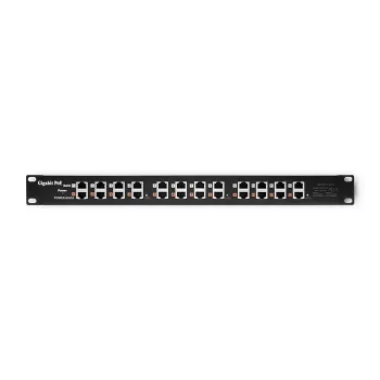 Patch panel QOLTEC 54478 12 porti PoE Melns