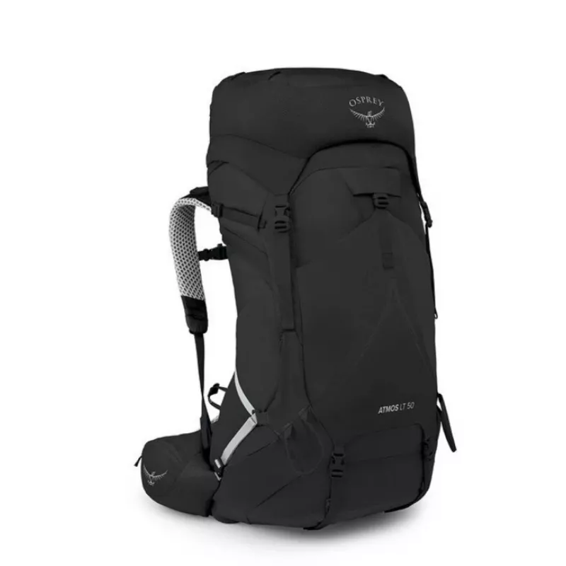 Pārgājienu mugursoma Osprey Atmos AS LT 50 Melns L/XL — vīriešu, 50 L