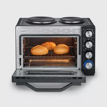 Severin TO 2073 XXL cepeškrāsns 60 L 2200 W Melns Grils