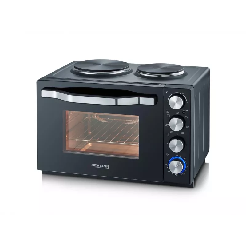 Severin TO 2073 XXL cepeškrāsns 60 L 2200 W Melns Grils