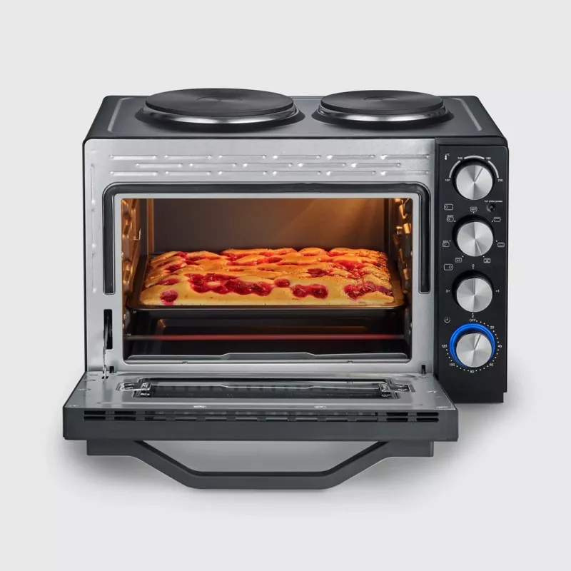 Severin TO 2073 XXL cepeškrāsns 60 L 2200 W Melns Grils