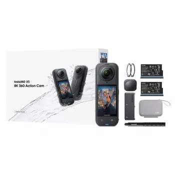 Insta360 X5 komplekts darbības kamera 72 MP 8K Ultra HD 360°