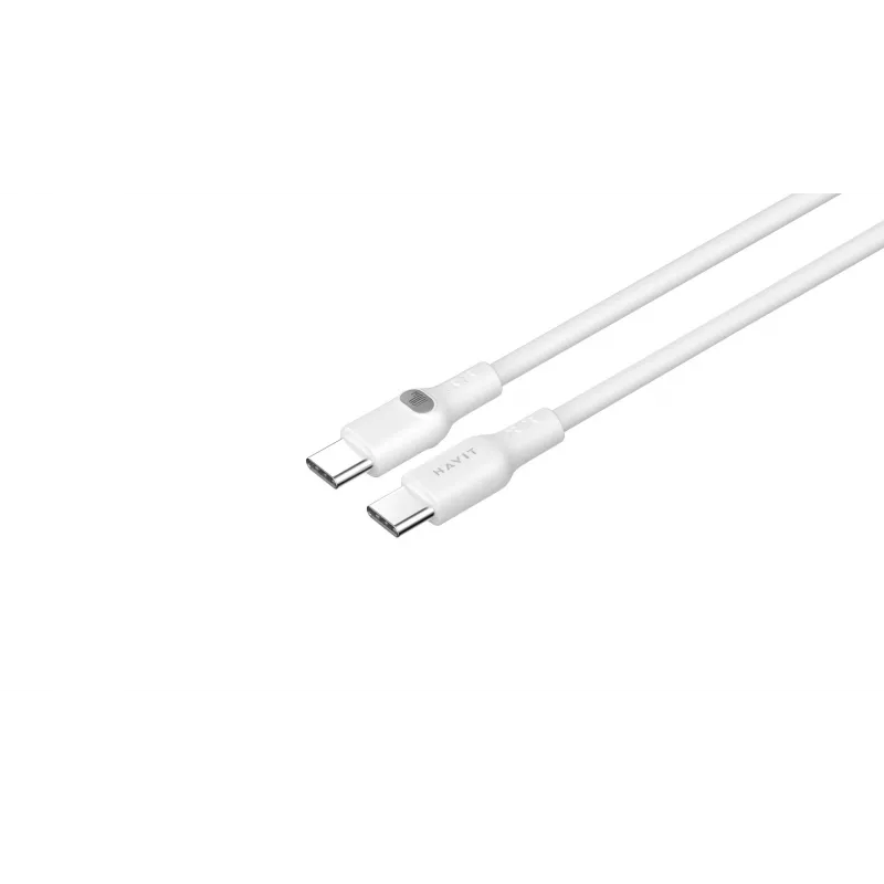 USB Type-C uz USB Type-C kabelis Havit CB6280 1m balts