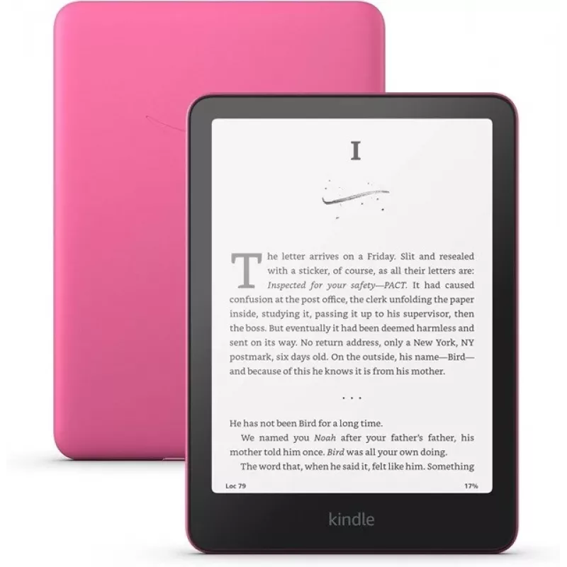 Kindle B0CFPTK5JG e-grāmatu lasītājs, 7 collu E-Ink ekrāns, Wi-Fi, USB-C, rozā