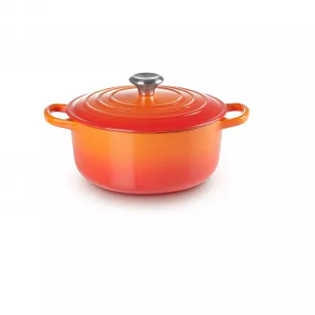Le Creuset Signature Cepamā panna cepeškrāsnij 22cm sarkana