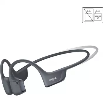 SHOKZ OpenRun Pro 2 Mini Bezvadu Sporta Austiņas Ar Ausu Āķiem Melnas