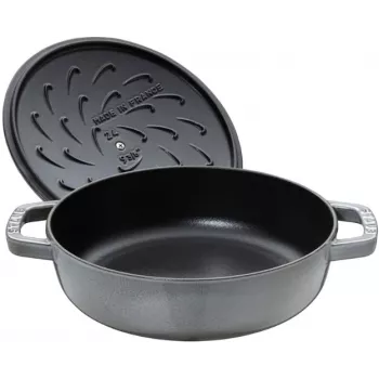 Dziļā cepamā panna ar vāku STAUB 28 cm 40511-470-0