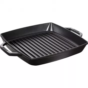 Grila panna Staub 40511-683-0 Taisnstūra Melna 348x280x43 mm