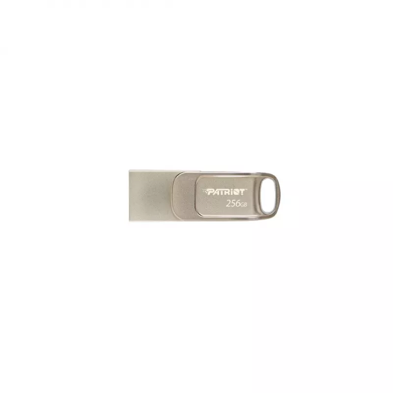 USB zibatmiņa PATRIOT PS256GT560DS5D 256 GB USB 3.2 (USB-A/USB-C) grozāma, sudraba, 120 MB/s