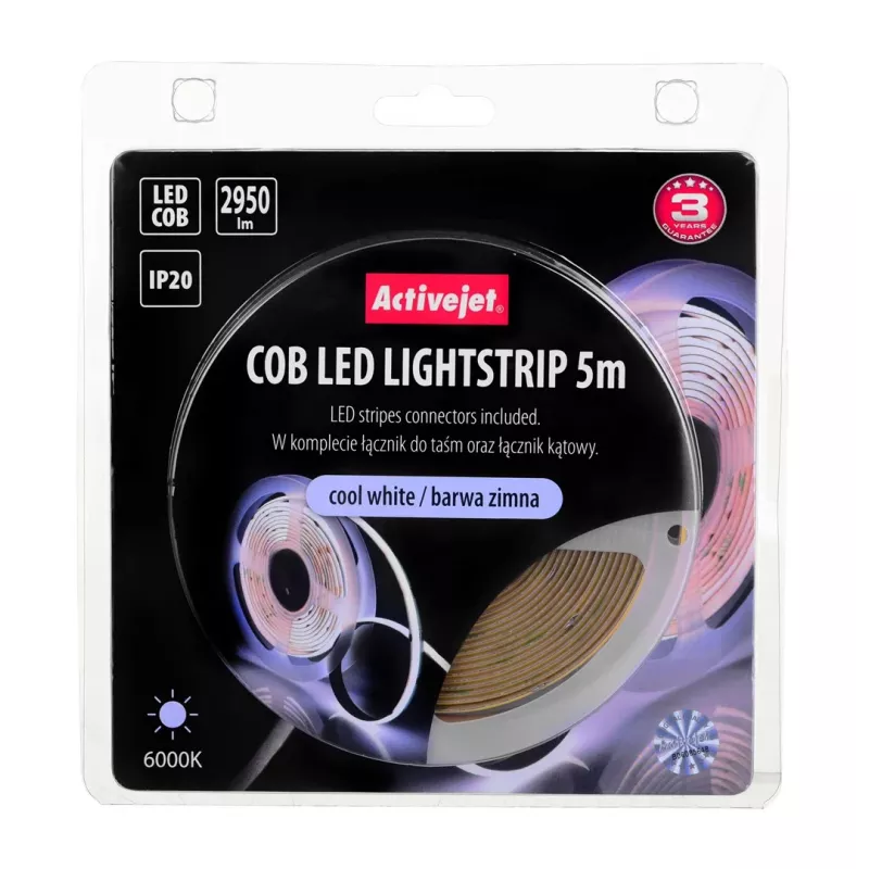 Activejet AJE-COB 5m COB LED lente universāla iekštelpām