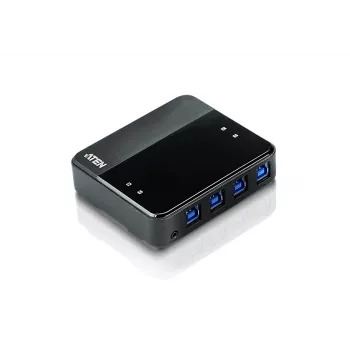 ATEN US434 4x4 USB 3.2 Gen1 perifērijas ierīču koplietošanas slēdzis