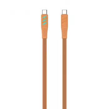 Havit CB6254 USB Type C lādēšanas kabelis 1 m oranžs