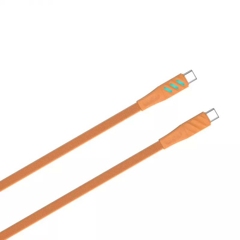Havit CB6254 USB Type C lādēšanas kabelis 1 m oranžs