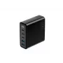 HAVIT Travel Charger UCLE004 EU 140W Piecu Portu GaN Melns