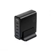 HAVIT Travel Charger UCLE004 EU 140W Piecu Portu GaN Melns