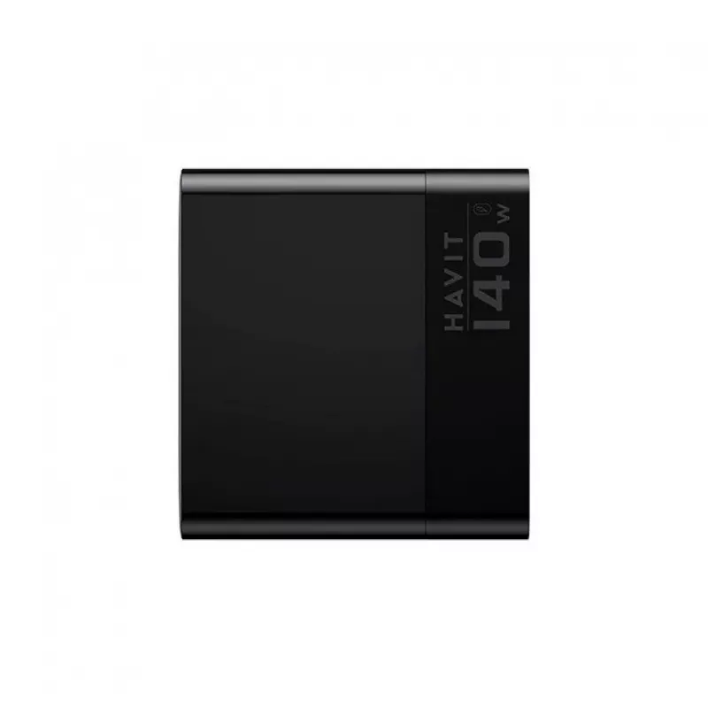 HAVIT Travel Charger UCLE004 EU 140W Piecu Portu GaN Melns