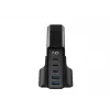 HAVIT Travel Charger UCLE004 EU 140W Piecu Portu GaN Melns