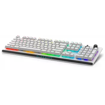 Dell Alienware Tri-Mode AW920K bezvadu spēļu tastatūra | Lunar Light | US izkārtojums | CHERRY MX Red