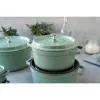 Staub apaļš čuguna katls 5,2 L, piparmētru krāsa - La Cocotte 26 cm