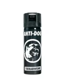 Piparu aerosols TW 1000 Anti-dog PEPPER-FOG 63 ml konuss — 63 ml, 2 000 000 SHU, maks. darbības attālums 3 m, melns