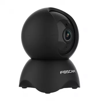 IP drošības kamera Foscam X5, spuldzes forma, 5 MP (2560×1920), Wi‑Fi & Ethernet, MicroSD līdz 256 GB, 360° panoramēšana/noliekšana, 6x digitālais tālummaiņa, nakts redzamība 8 m
