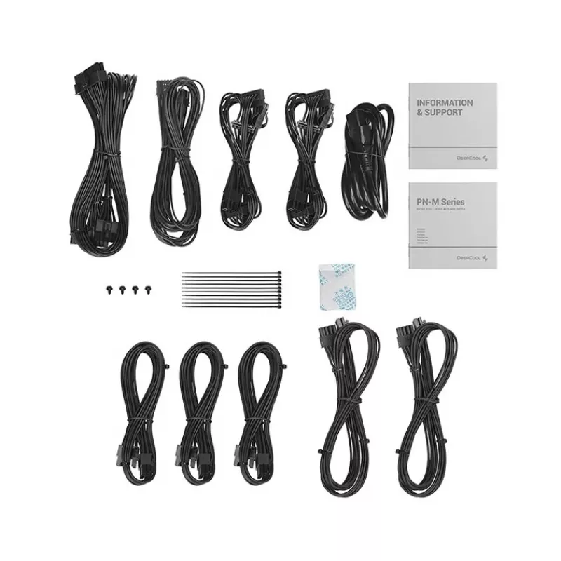 DeepCool PN650M barošanas bloks 650 W 20+4 pin ATX ATX Melns