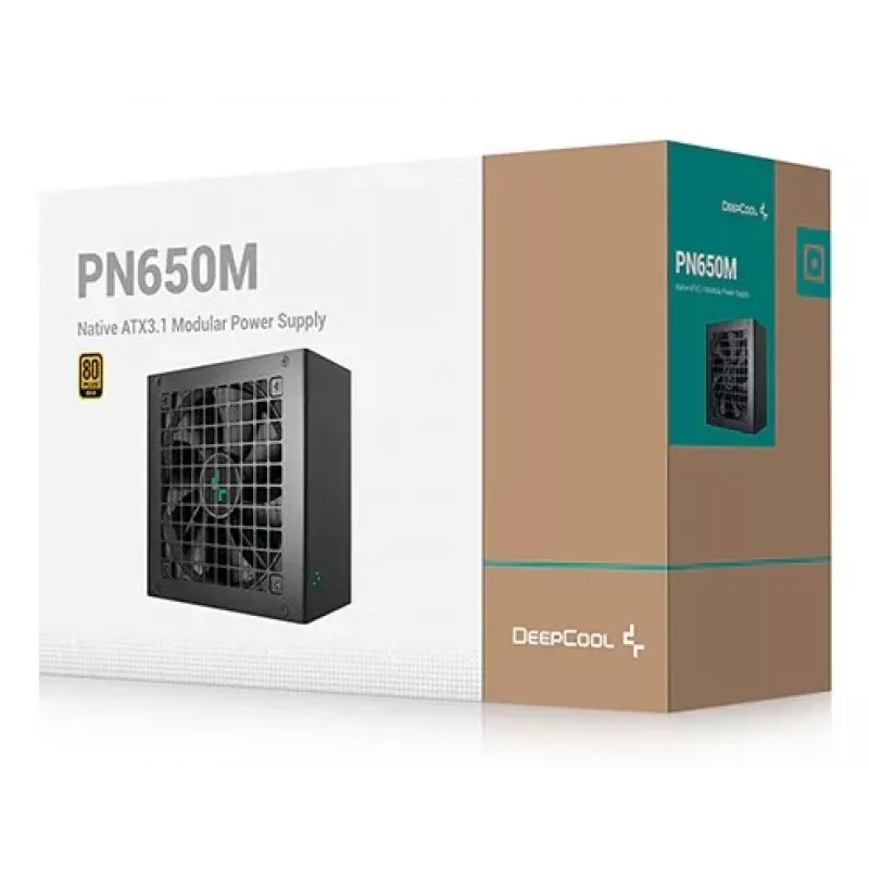 DeepCool PN650M barošanas bloks 650 W 20+4 pin ATX ATX Melns