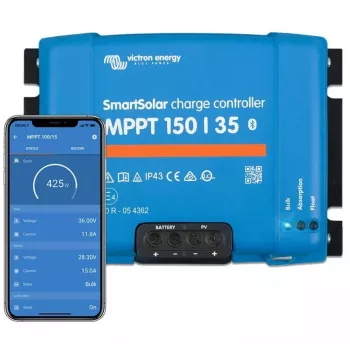 MPPT Saules lādētājs Victron Energy SmartSolar 150/35 — 150V ieeja, 35A izeja