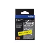 Brother HSe-651E termokembris, 21 mm x 1,5 m, melns uz dzeltena