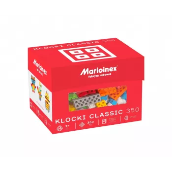 Būvbloķīšu komplekts Marioinex Classic 350 gab. – konstruktors, 350 detaļas