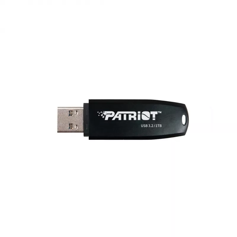 USB zibatmiņa PATRIOT PSF1TBXRB3U 1 TB, USB 3.2 Gen 1 Type-A, lasīšana 80 MB/s, plastmasas korpuss, atslēgu gredzens, melna