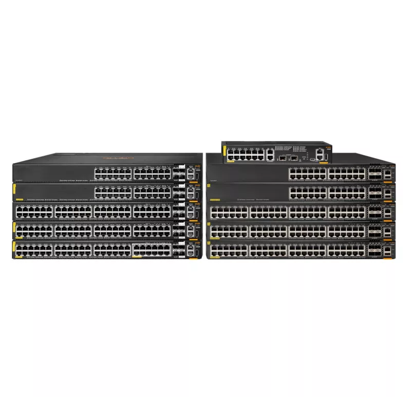 HPE Aruba 6200F 12G Class4 PoE 2G/2SFP+ 139W Slēdzis - L3 pārvaldāms - 12 x 10/100/1000 (PoE+) + 2 x 100/1000 (augšupsaite) + 2 x 1 Gigabit / 10 Gigabit SFP+ - uzstādāms statīvā
