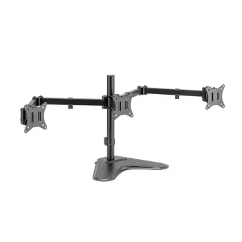 LOGILINK BP0174 Trīskāršs monitora stiprinājums 17-27 collu, rokas garums 658 mm, ar viedtālruņa turētāju, alumīnijs